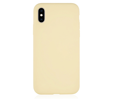Чехол для смартфона vlp Silicone Сase для iPhone XS Max, желтый